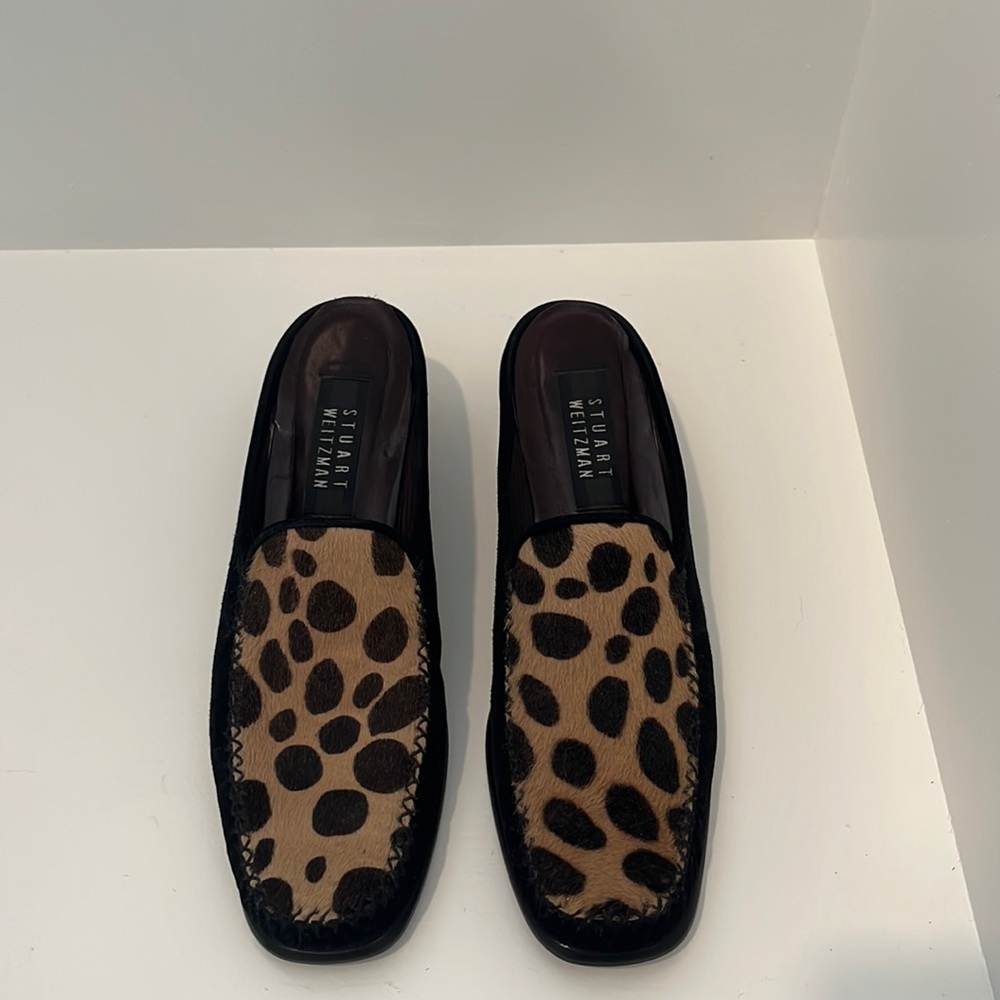 Stuart Weitzman Haircalf Mule Slide